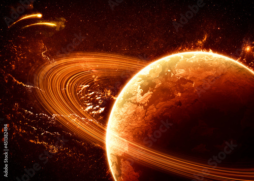 Gorgeous Galaxy - Elements of this Image Furnished by NASA