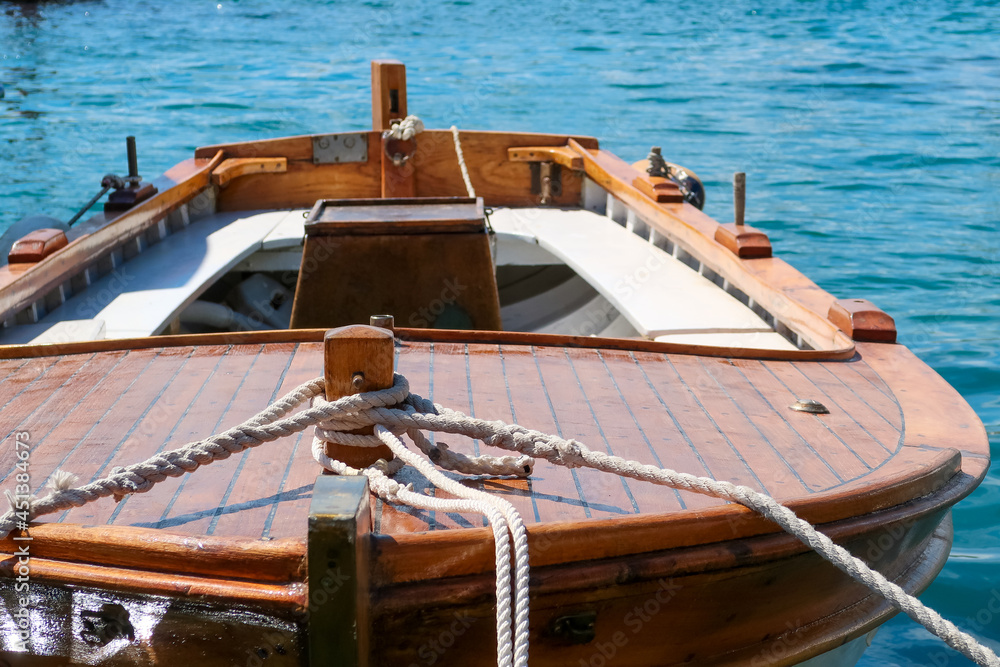 traditional croatian wooden fishing boat