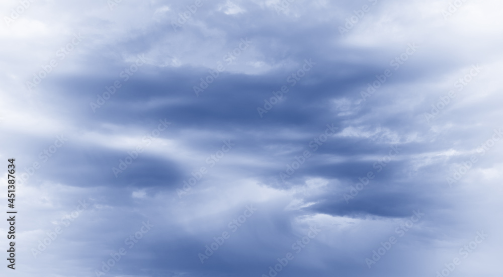  Blue sky with white cloud. Copy space.