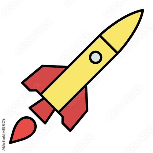 Vector Ballistic Filled Outline Icon Design