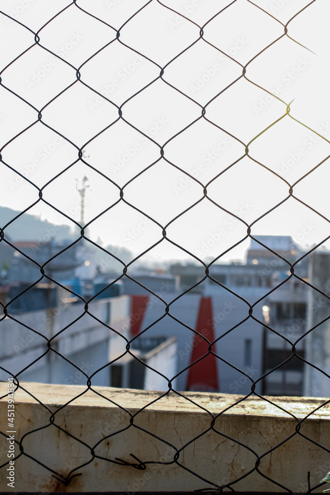 Fototapeta premium chain link fence