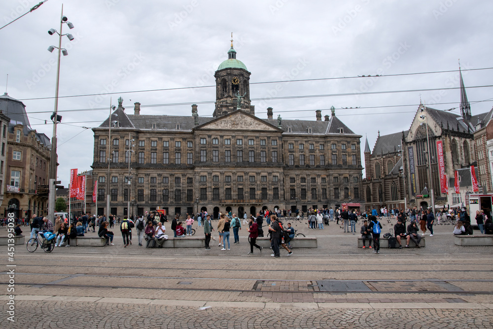 Palace On The Dam At Amsterdam The Netherlands 16-8-2021