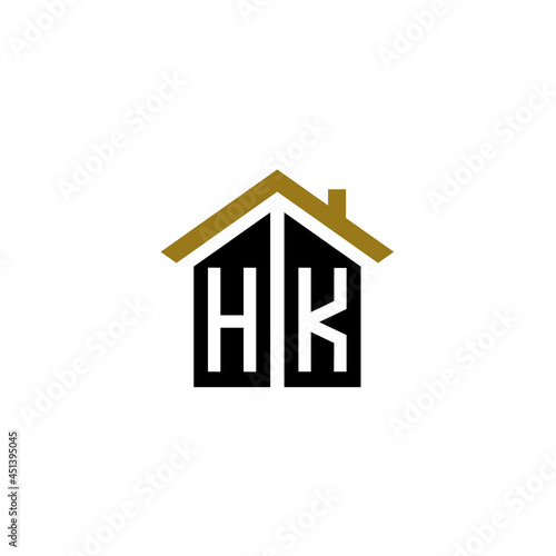 hk home logo design vector luxury 