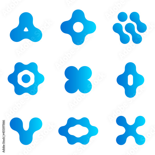 Set of vector logo design template. 