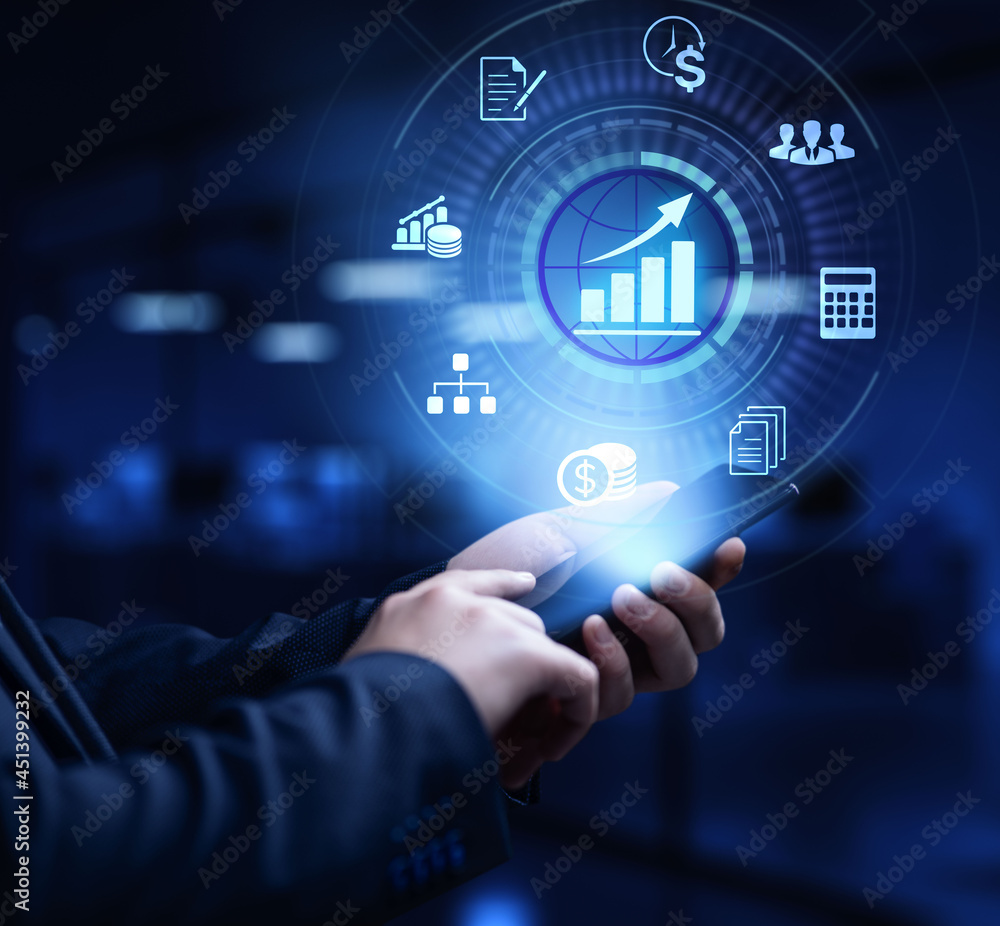 Accounting Financial business concept on virtual screen. Accounting Financial business concept on virtual screen.