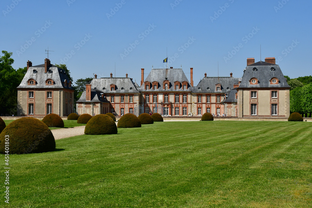 Choisel, France - may 6 2018 : Breteuil castle