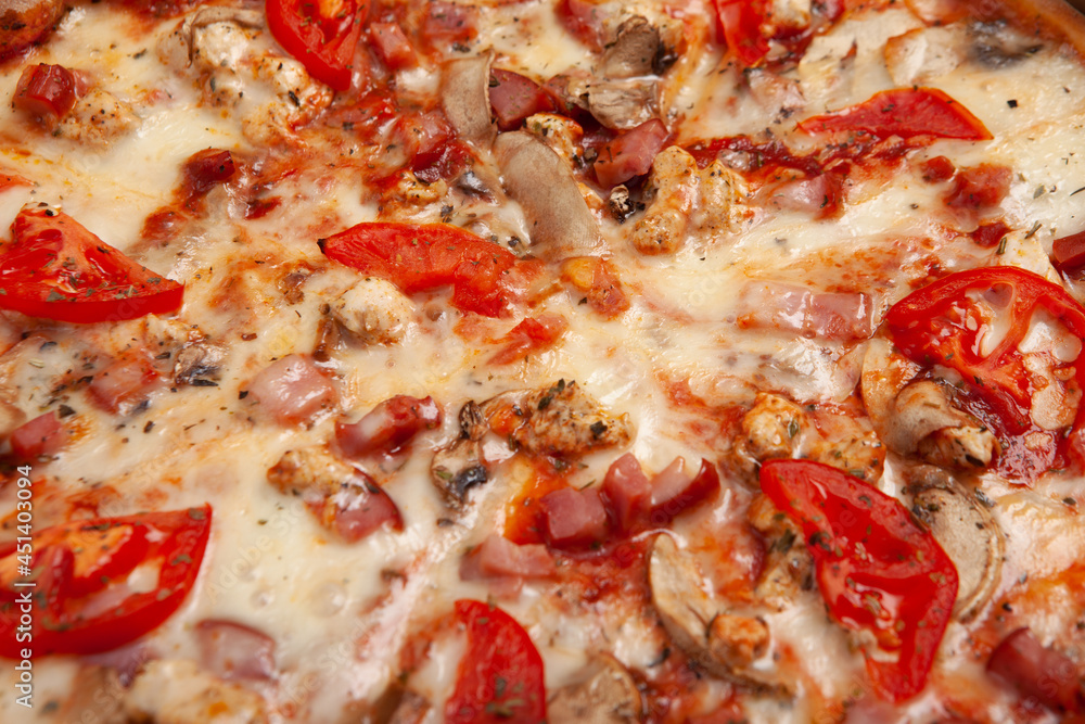Pizza texture close up Pizza texture close up