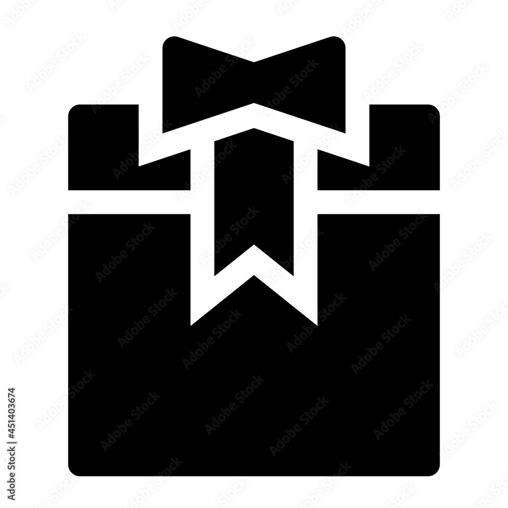 Gift Glyph Icon Vector Gift Glyph Icon Vector