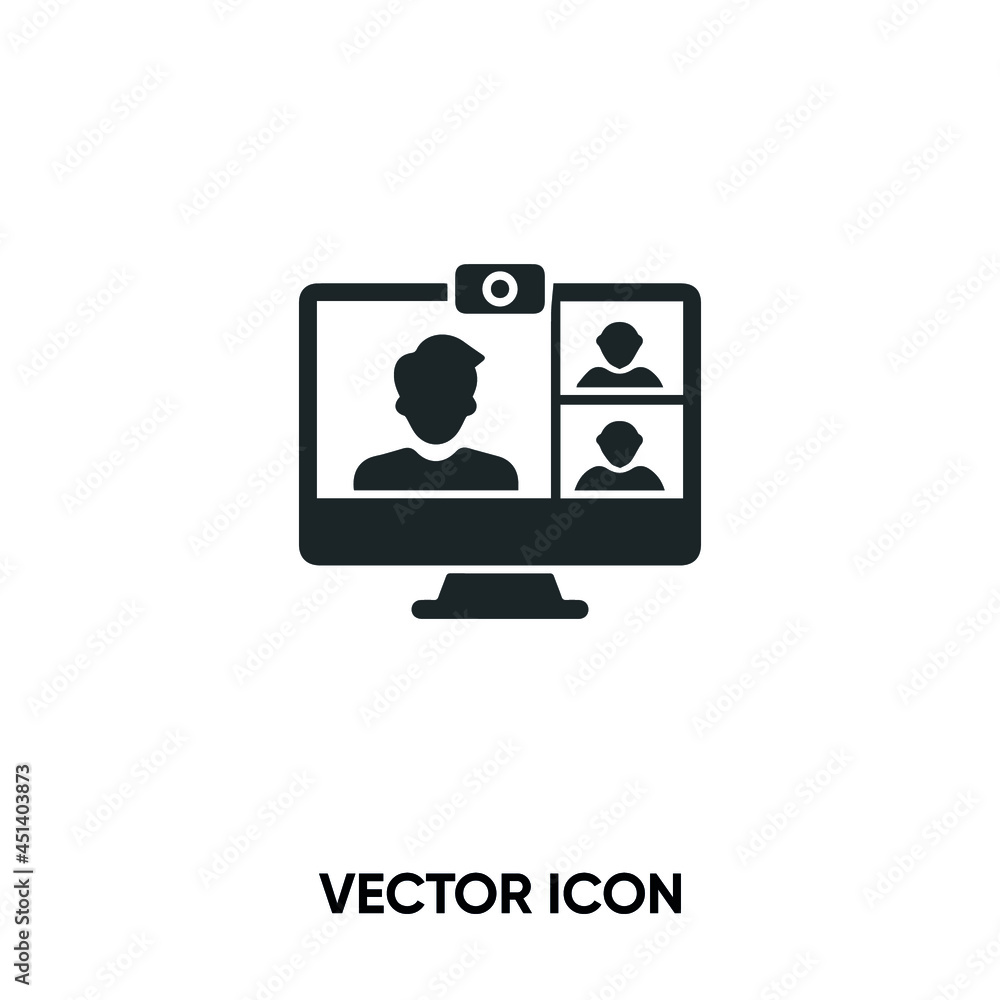 Video call vector icon. Modern, simple flat vector illustration for website or mobile app.Video chat symbol, logo illustration. Pixel perfect vector graphics Video call vector icon. Modern, simple flat vector illustration for website or mobile app.Video chat symbol, logo illustration. Pixel perfect vector graphics