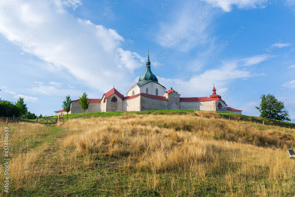 Fototapeta premium Czech Republic - Zdar nad Sazavou - The Pilgrimage Church of Saint John of Nepomuk, one of the World Heritage Sites