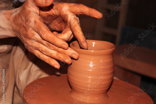 potter at work