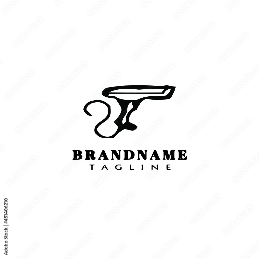 barcode scanners cartoon logo icon design template black vector barcode scanners cartoon logo icon design template black vector
