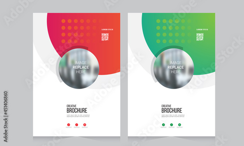 Abstract brochure template, cover design annual report, magazine