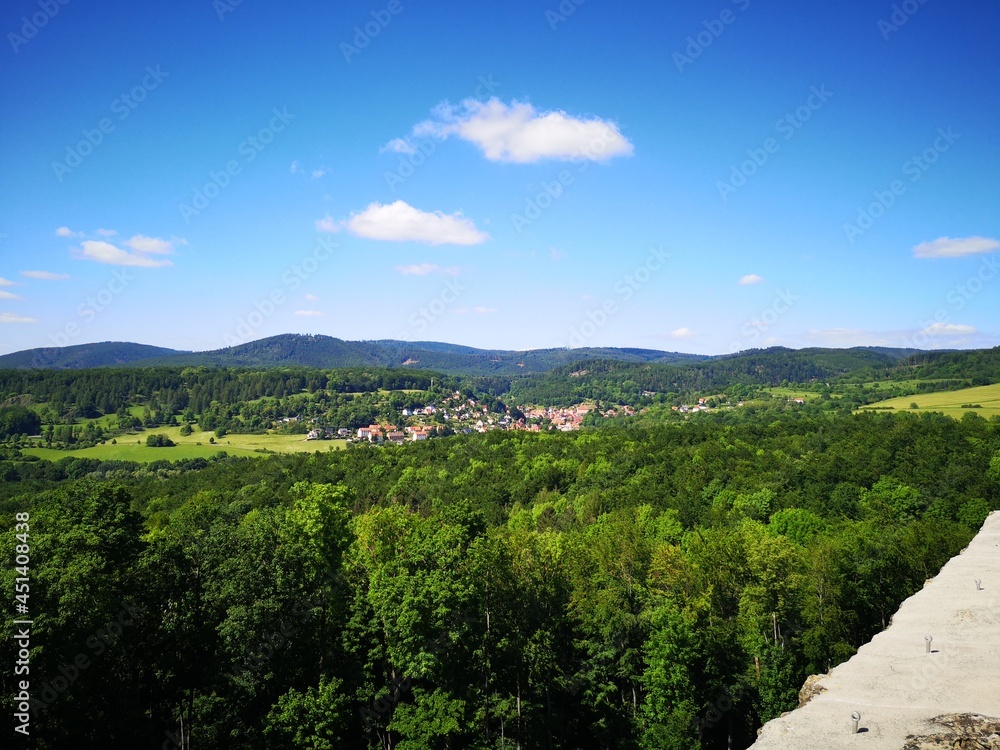 Blick  von der Burg Liebenstein