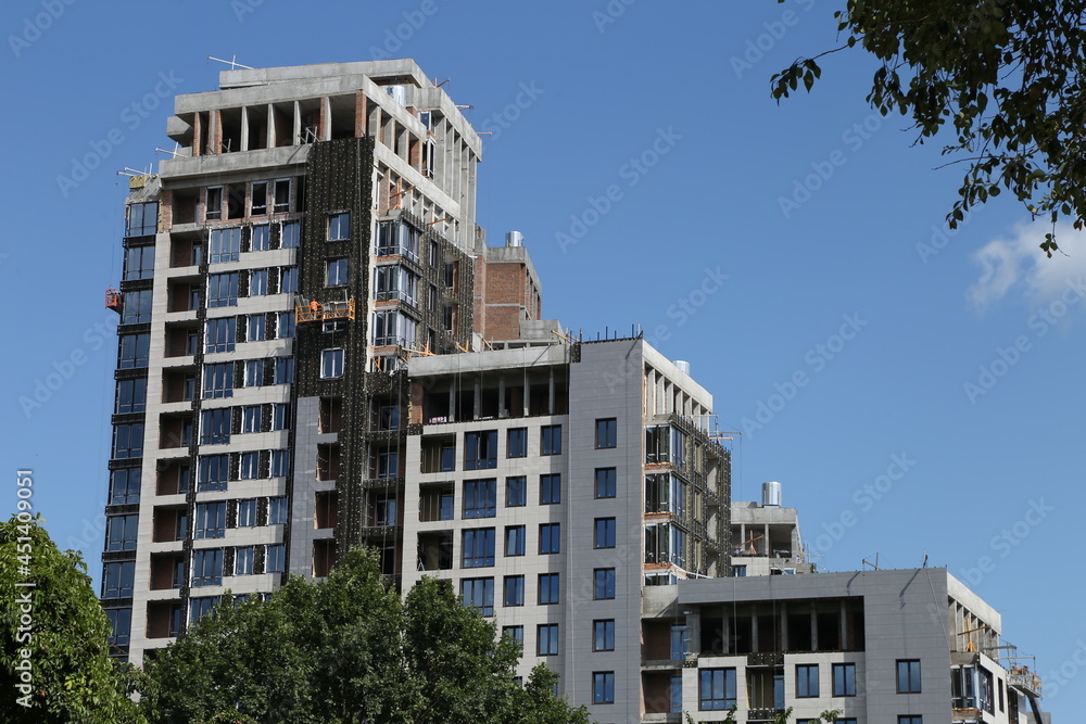 new high-rise building in the city