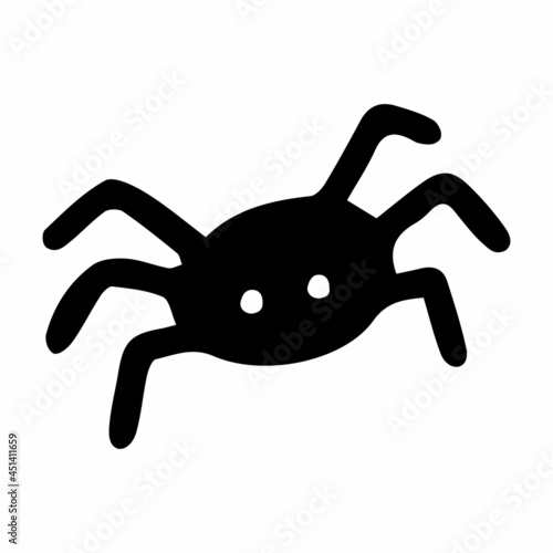 Vector halloween spider web clipart. Spider logo and icon. Funny, cute illustration for seasonal design, textile, decoration kids playroom or greeting card. Hand drawn prints and doodle.