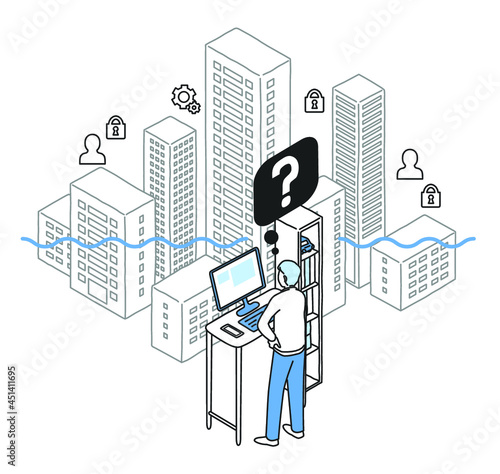 テレワークのトラブルイメージ