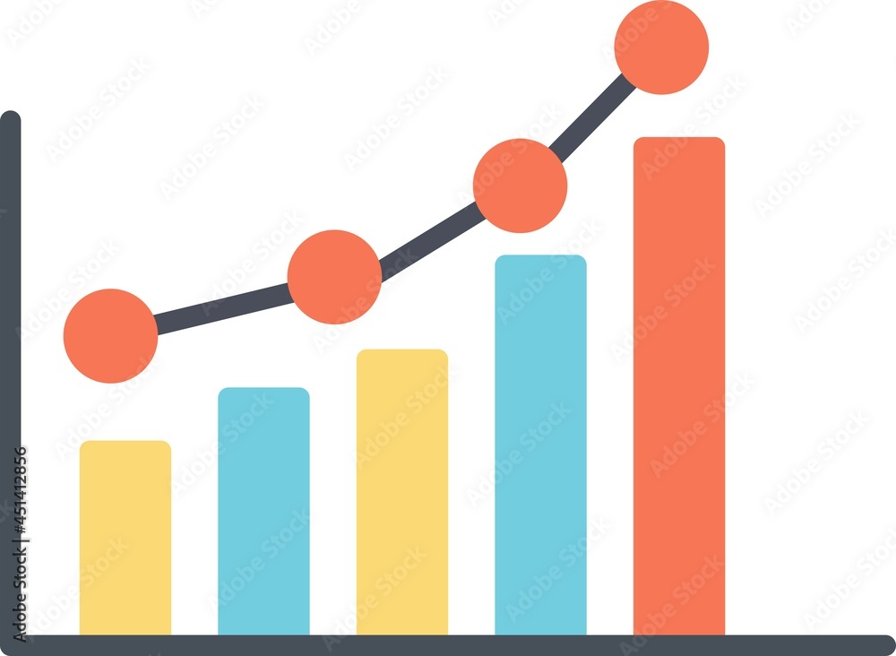Growth Flat Vector Icon Design Growth Flat Vector Icon Design