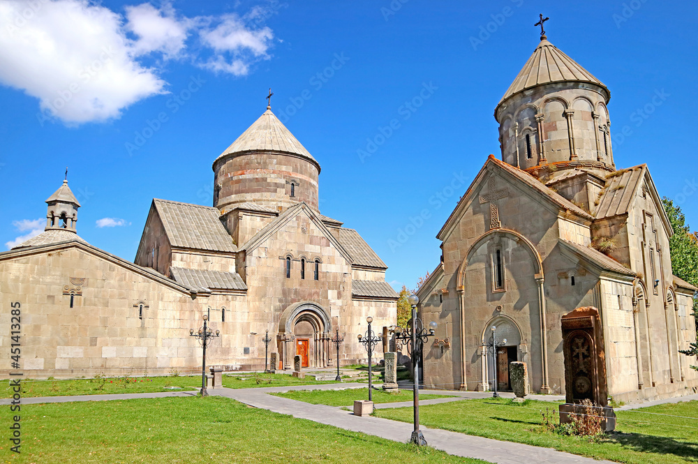 Kecharis monastery, a medieval monastic complex founded in the 11th centuries, the town of Tsakhkadzor, Armenia