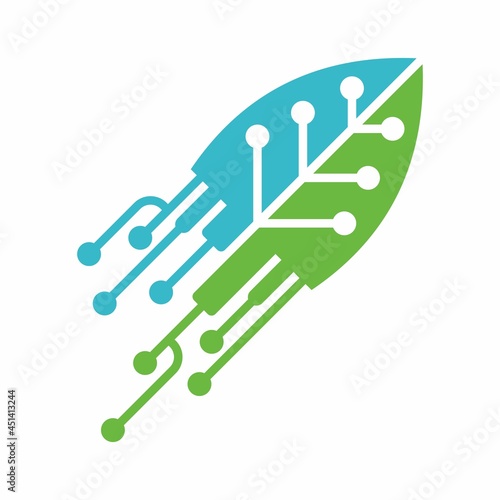 digital tree, leaves