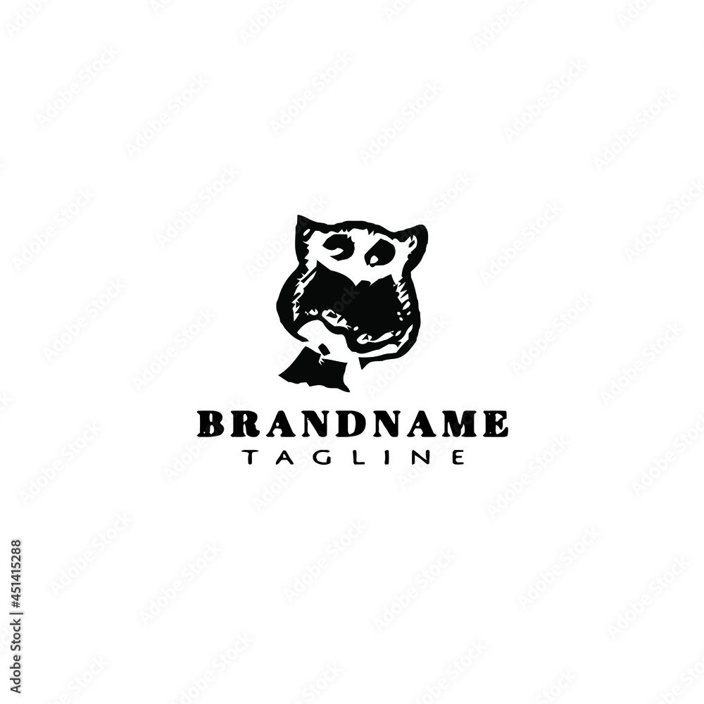 owl cartoon logo icon design template black cute illustration owl cartoon logo icon design template black cute illustration