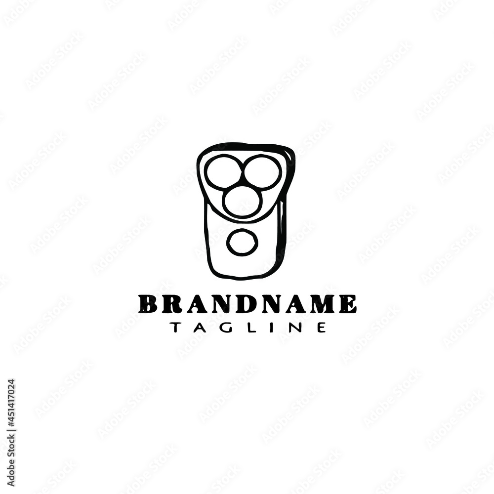 shavers cartoon logo icon design template vector shavers cartoon logo icon design template vector