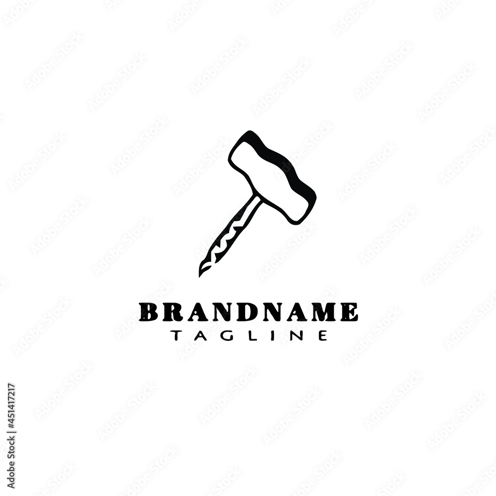 corkscrew logo icon design template vector illustration corkscrew logo icon design template vector illustration