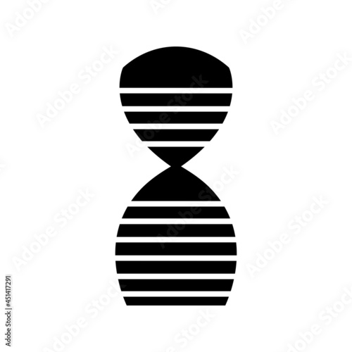 Unique DNA Structure Vector Glyph Icon