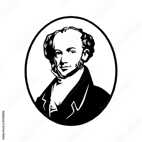 Martin Van Buren - eighth president of the USA in eps10