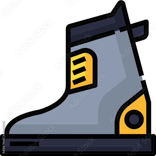 skates line icon