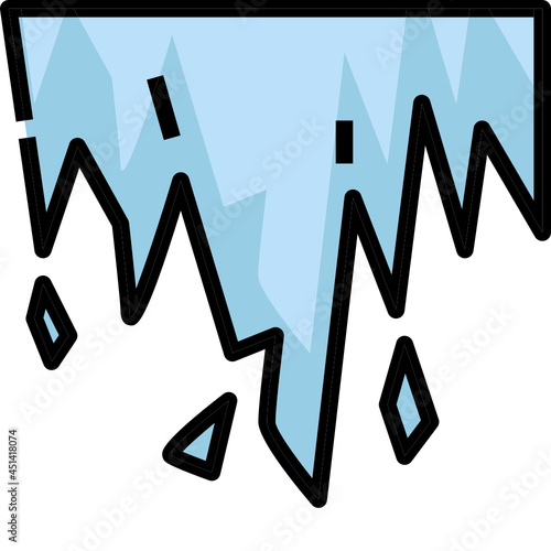 stalactite line icon