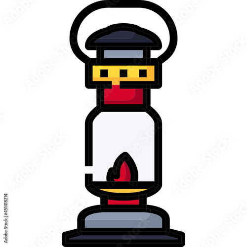 kerosene line icon