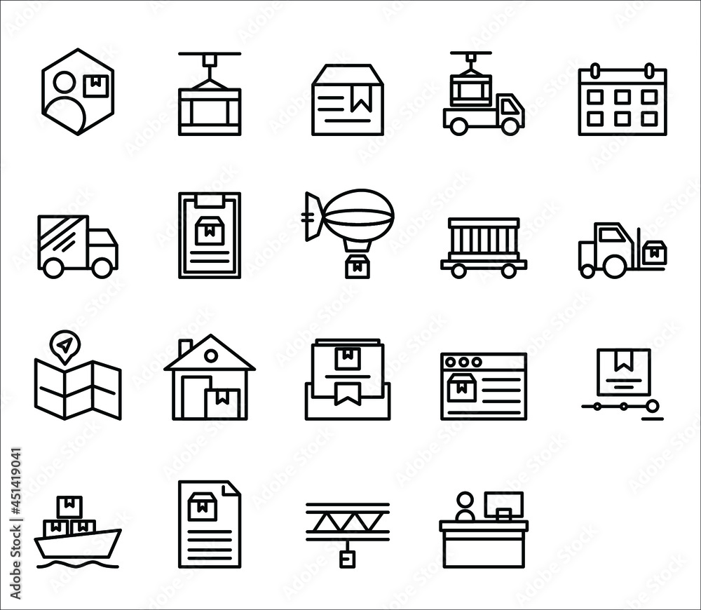 delivery icon set delivery icon set