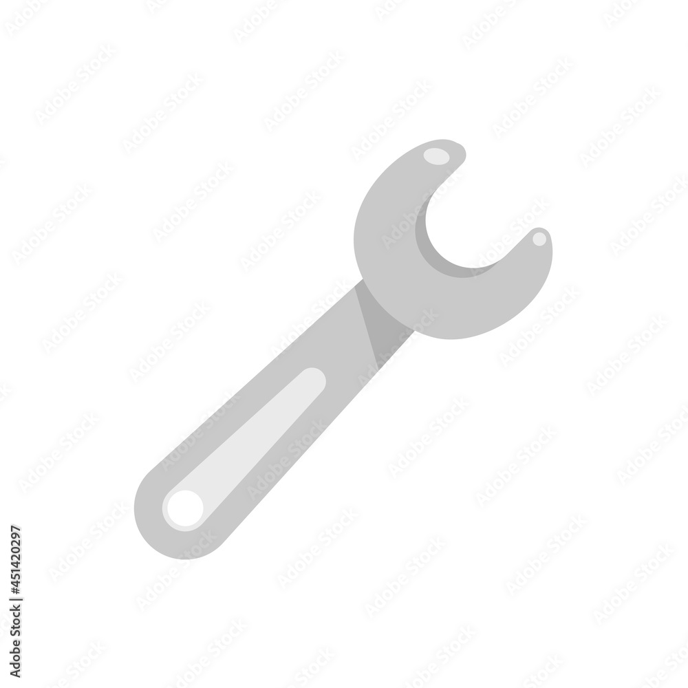 Hand tools vector. Wrench made of solid steel for tightening nuts. Hand tools vector. Wrench made of solid steel for tightening nuts.