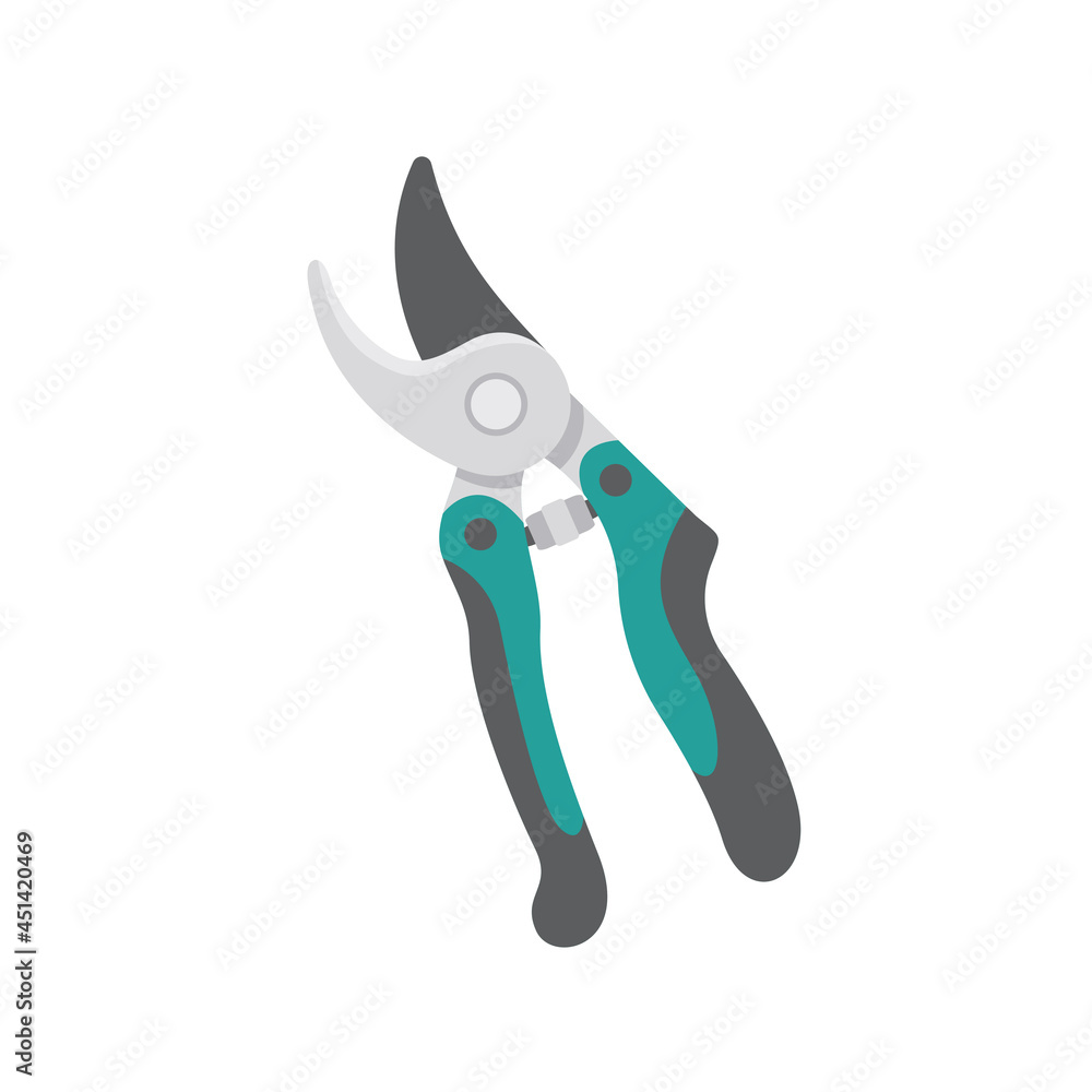 Gardening equipment. pruning shears for decorating the branches of trees in the garden Gardening equipment. pruning shears for decorating the branches of trees in the garden
