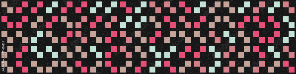 Fototapeta premium Abstract Geometric Pattern generative computational art illustration
