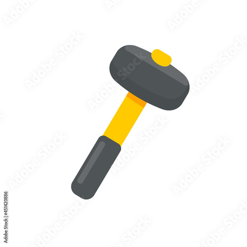 Hand tools vector. Hammer made of hardened steel for hammering nails.
