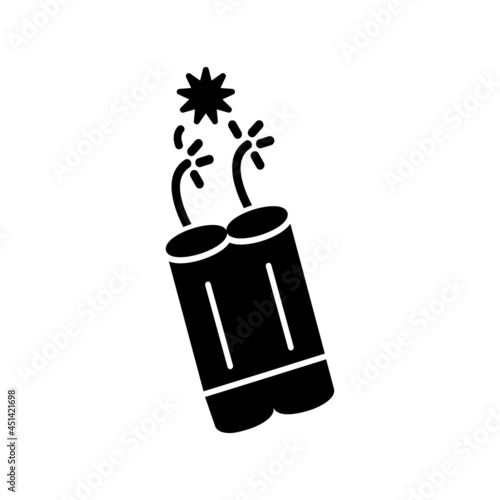 Unique Dynamite Vector Glyph Icon