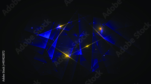 Abstract Elegant diagonal striped blue background, vector picture and Digital background , connection , network