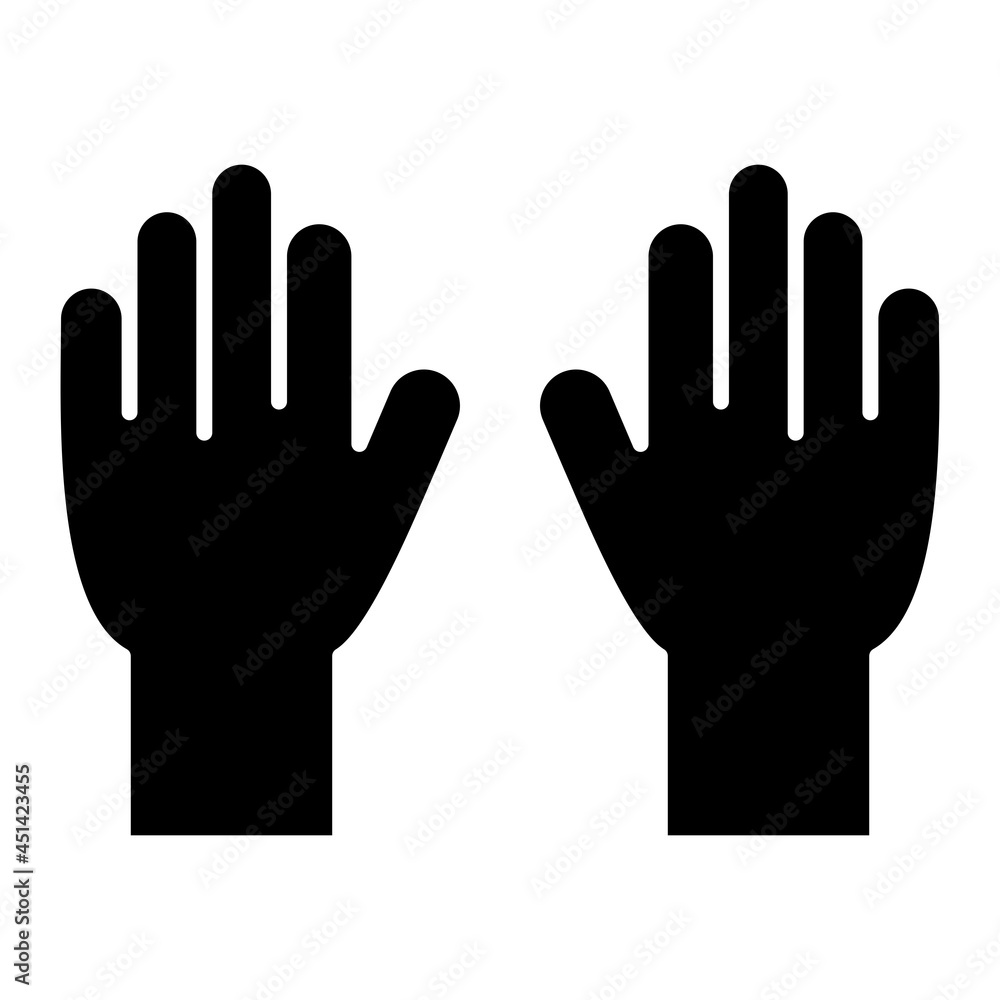Vector Cleaning gloves Glyph Icon Design Vector Cleaning gloves Glyph Icon Design