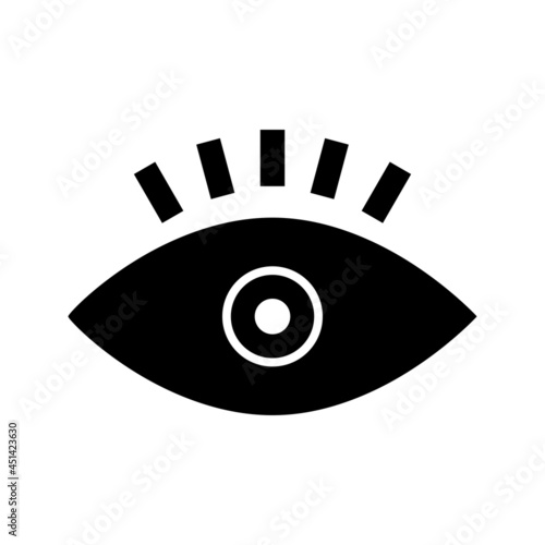 Unique Eye Vector Glyph Icon