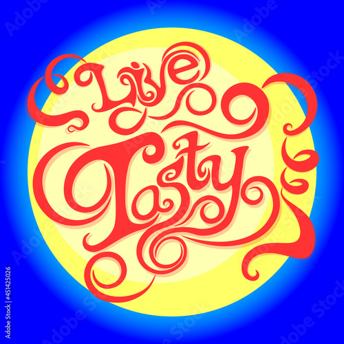 Fantastic heavenly body, vector illustration