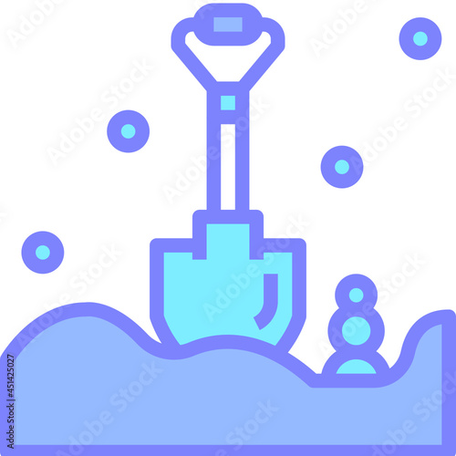 shovel gradient icon