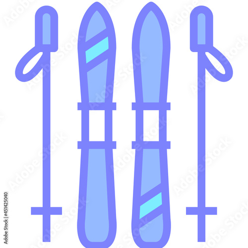 ski gradient icon