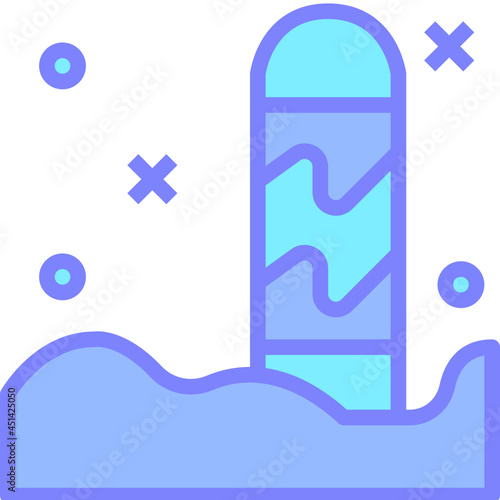 snowboard gradient icon