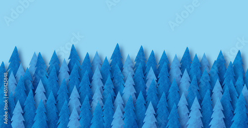 tannenwald blau abstrakt