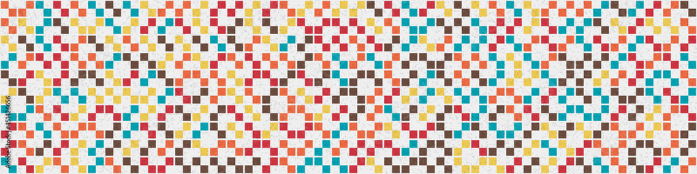 Fototapeta premium Abstract Geometric Pattern generative computational art illustration