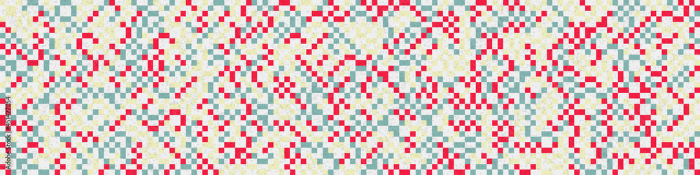 Fototapeta premium Abstract Geometric Pattern generative computational art illustration