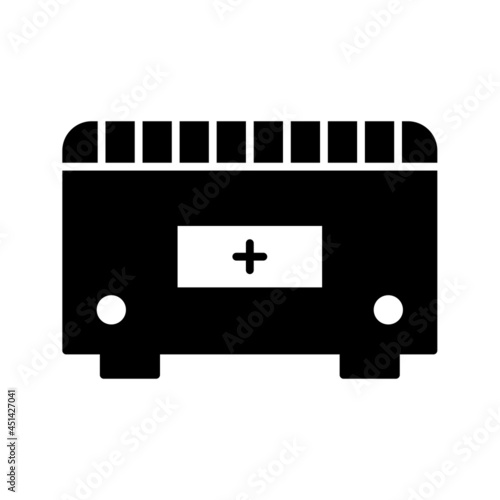 Unique Convection Heater Vector Glyph Icon