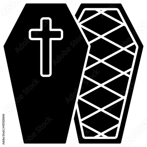 coffin solid icon